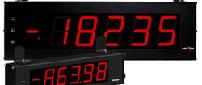 LD Large Displays 2.25" & 4" High Red LED digits in 4 or 6 digit versions